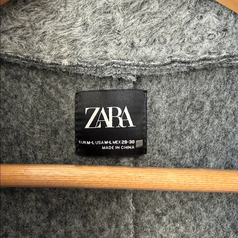 Zara Dark Grey Textured Jacket - Picture 2 of 6